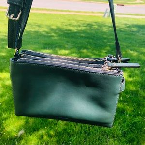 Emerald Green French Connection Leather Crossbody